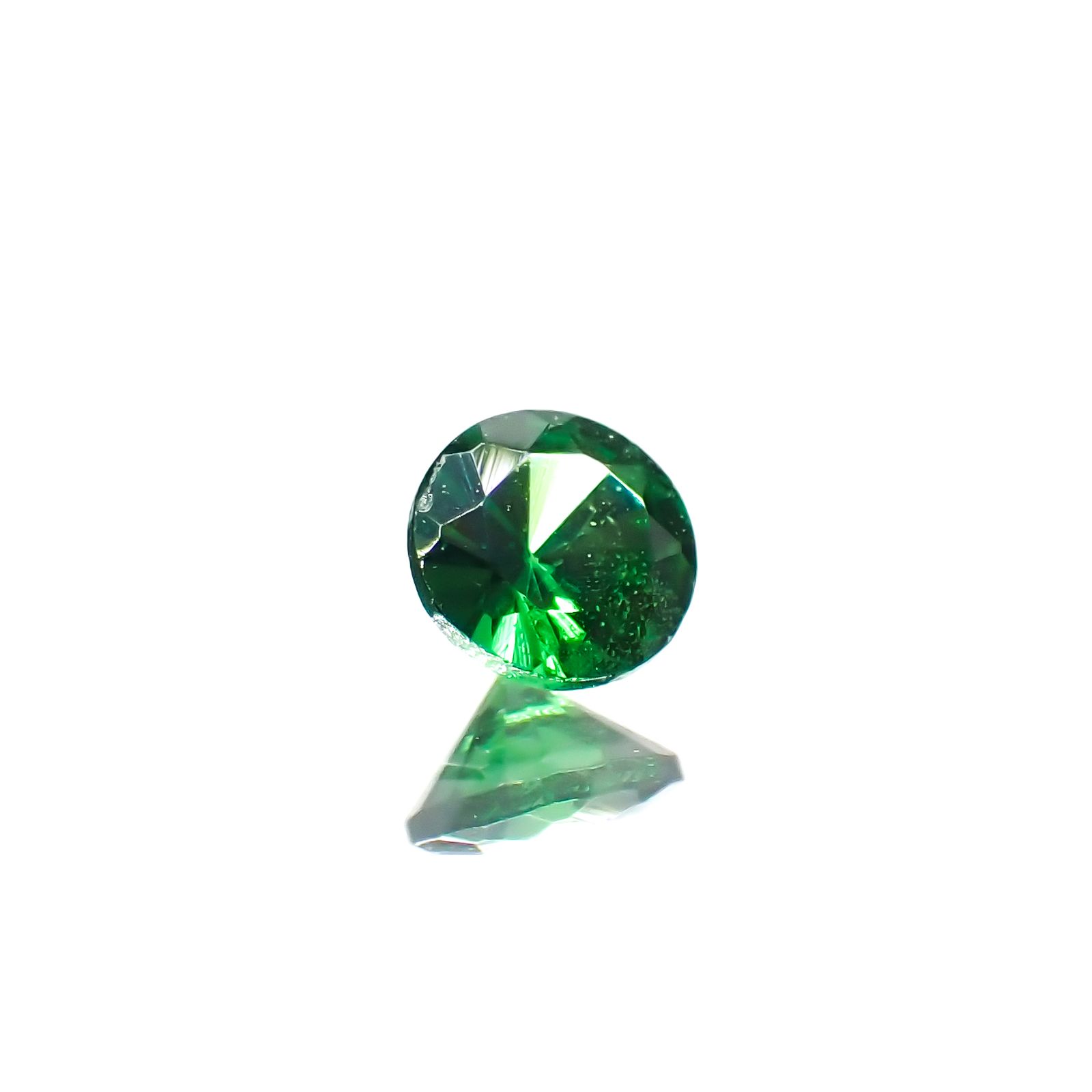 ツァボライト(宝石名グリーン グロッシュラー・ガーネット)タンザニア産 0.12ct 識別済[240226087]3.1x3mm前後