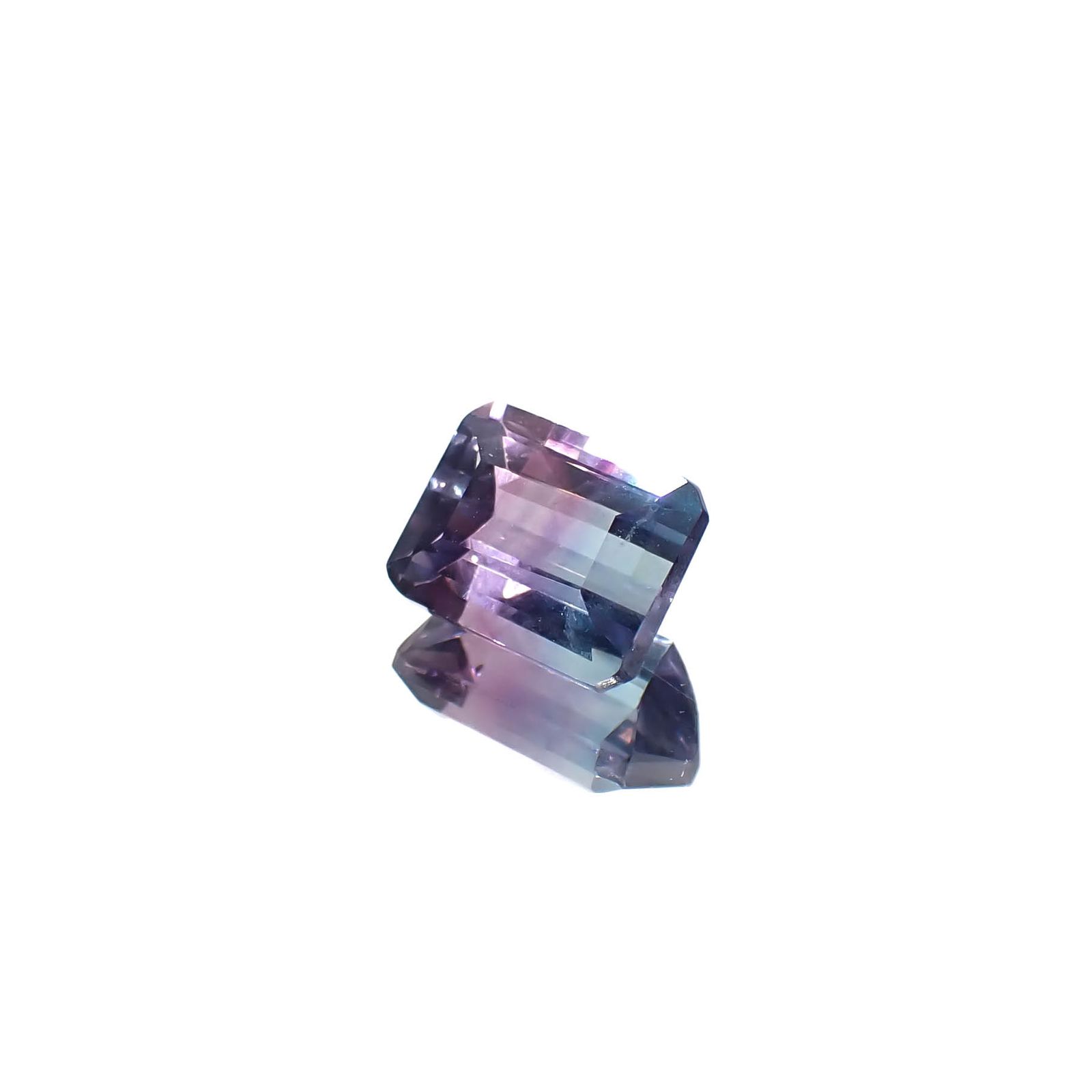 パーティカラーフローライト フルオレッセンス ブラジル産 3.13ct[240828644]8.9x7mm前後
