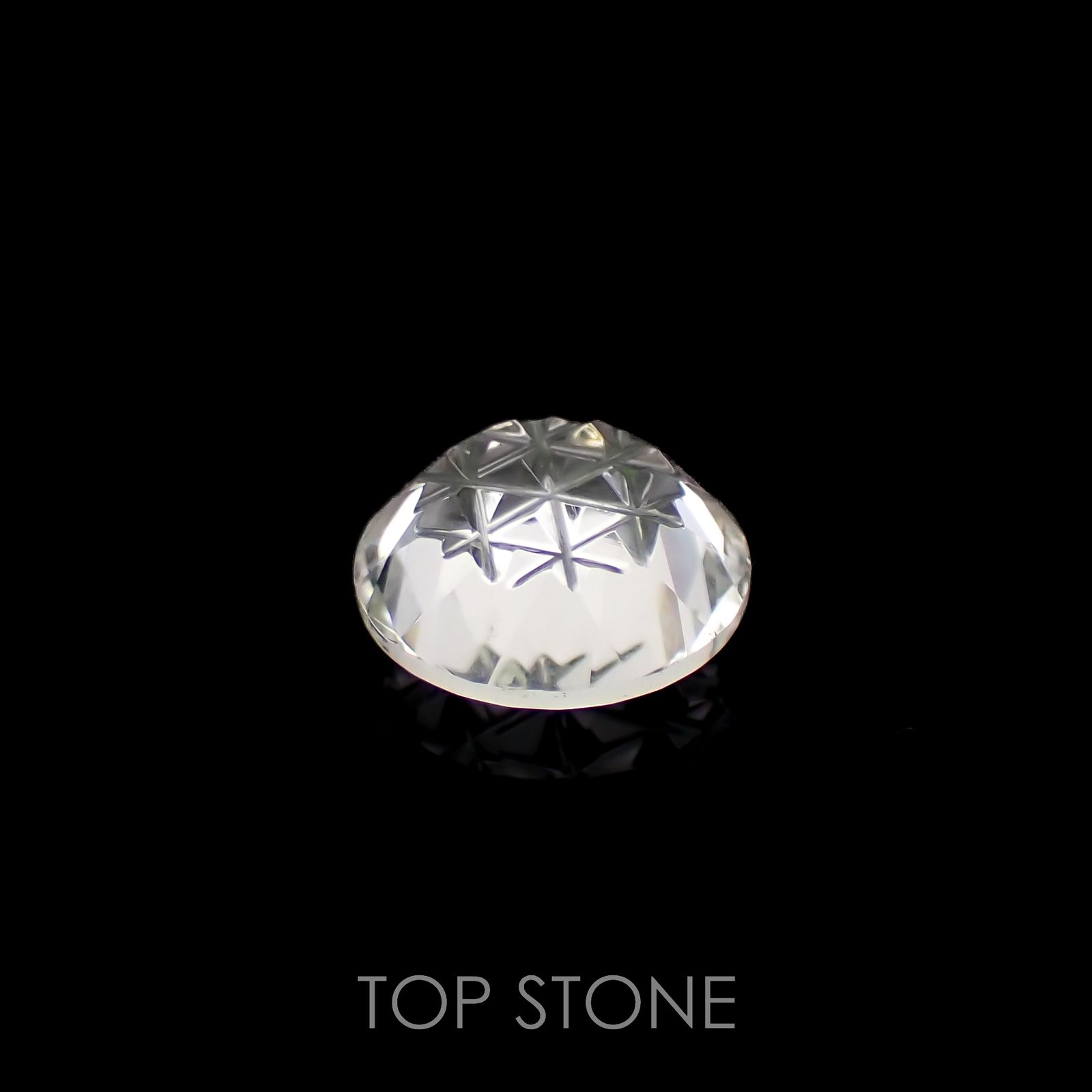 ◇甲州貴石切子Plus Three◇ダンビュライト カード付き(宝石名ダンブライト)メキシコ産 1.83ct 識別済[221018581]8.1x8.1mm前後