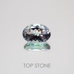 パーティカラータンザナイト(ゾイサイト) タンザニア産 ルース 1.41ct[21029456]8.1×5.6mm前後