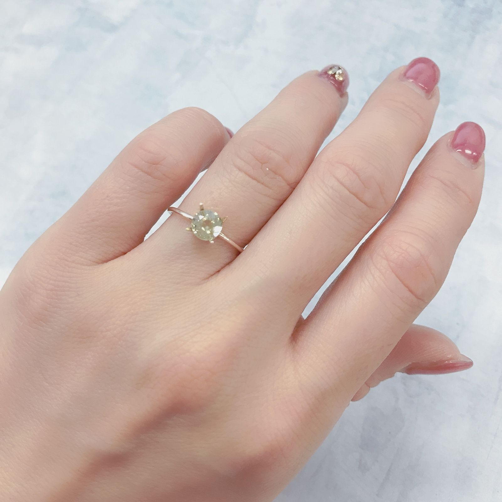 イエロージルコン(宝石名ジルコン)スリランカ/カンボジア産 1.05ct 識別済[220114833]5.7x5.7mm前後