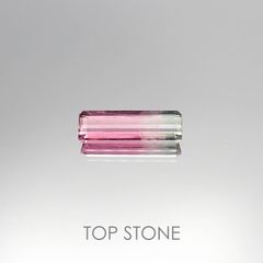 トリカラートルマリン(宝石名トリカラー・トルマリン) ブラジル産 2.635ct ソ付(彩珠)[20073790]16.1×5.2mm前後