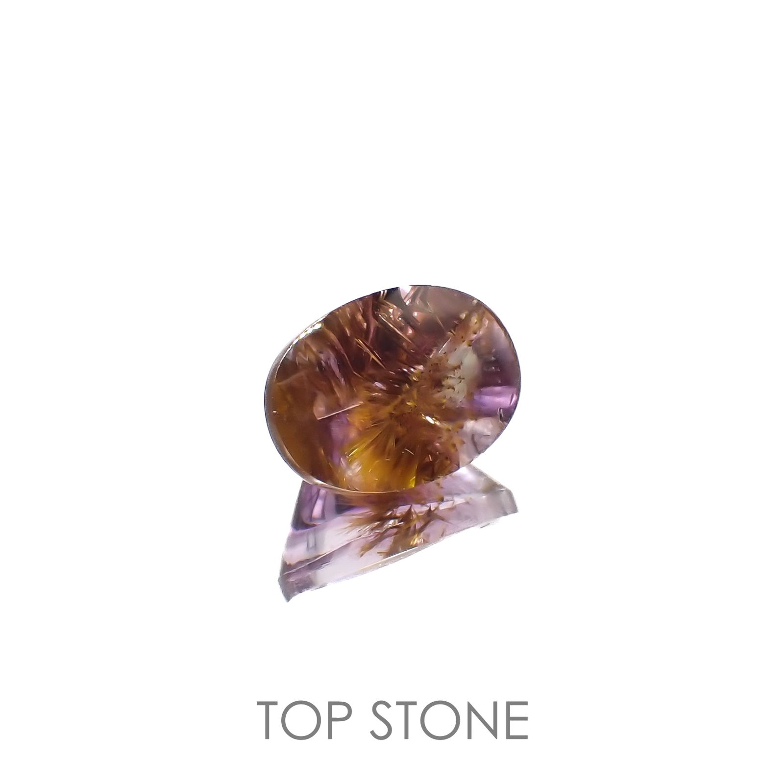 ゲーサイトインアメジスト ブラジル産 3.99ct[220917934]11.7x8.7mm前後