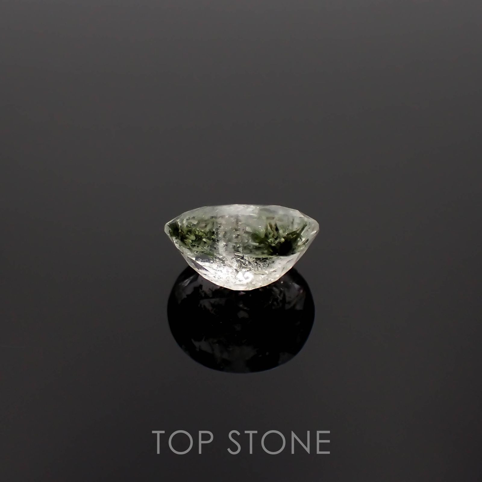 ヘデンベルジャイトインクォーツ インドネシア産 3.65ct[230120052]11.1x9.6mm前後