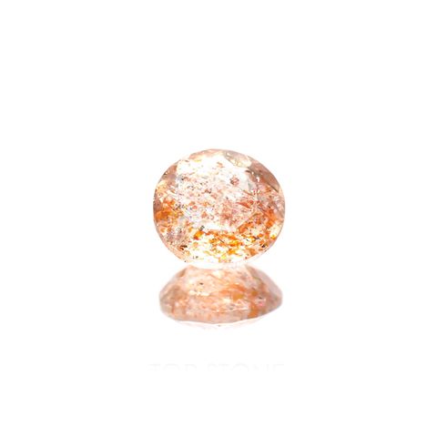 イリュージョンサンストーン インド産 1.78ct / 8.1x8.1mm前後 [260214213]