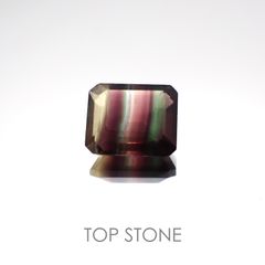 バイカラーフローライト ブラジル産 ルース 5.13ct[20128504]11×8.9mm前後