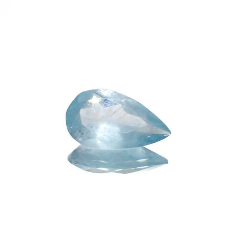 ユークレース(宝石名ブルー・ユークレース)コロンビア産 ソ付(彩珠) 1.740ct / 11.2x6.7mm前後 [221018853]