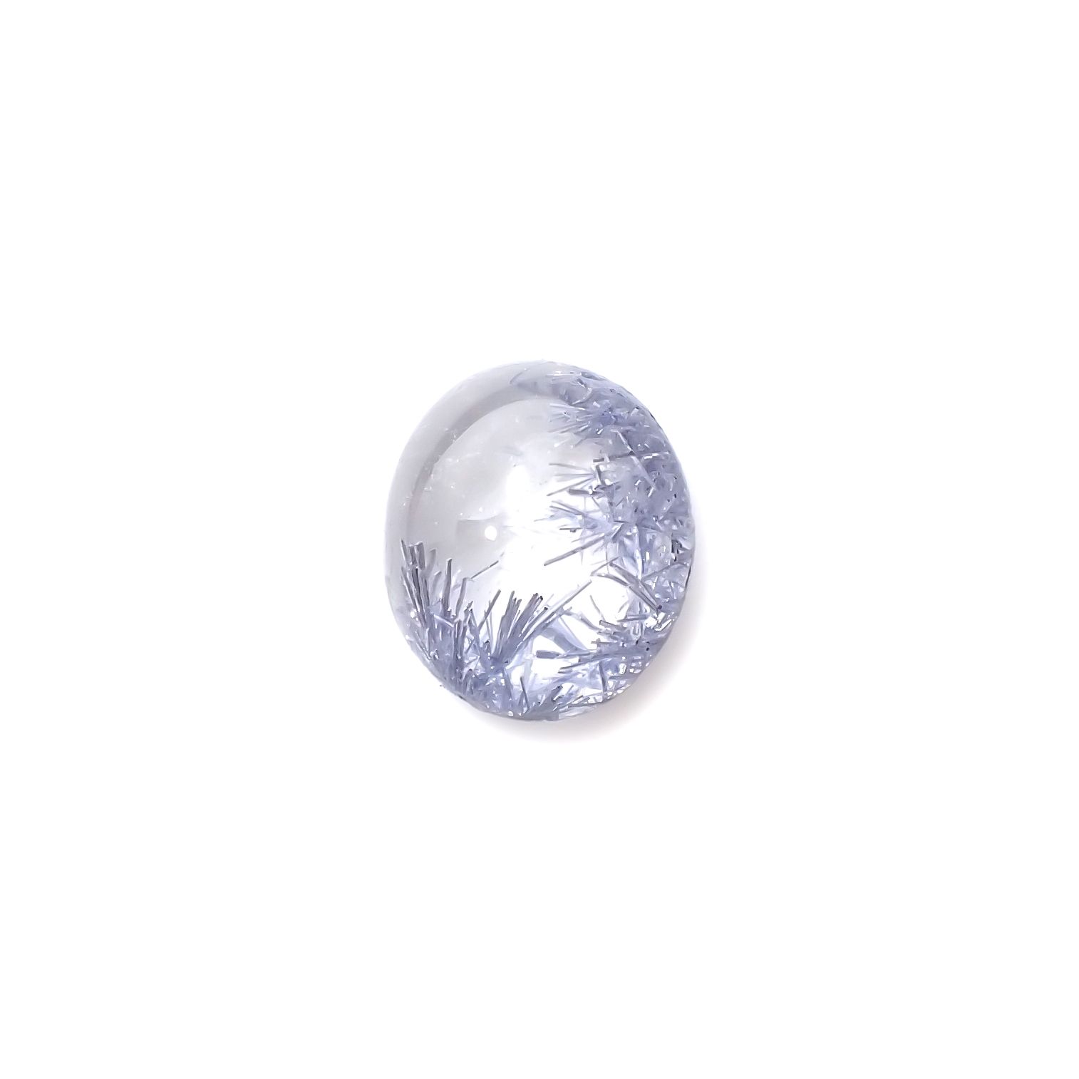 デュモルチェライトインクォーツ ブラジル産 2.90ct[230320887]8.7x7.5mm前後