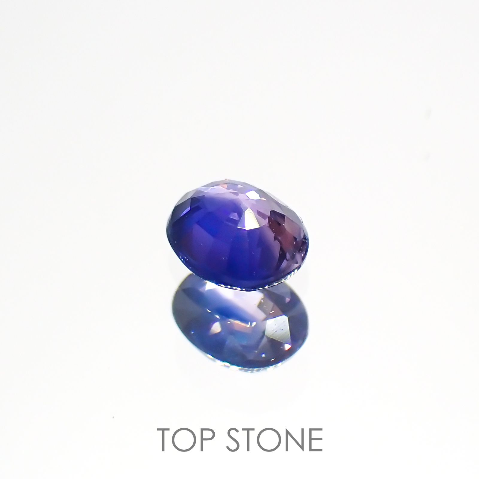 バイカラーサファイア(宝石名サファイア)タンザニア産 0.31ct 識別済[220616193]4.2x3.4mm前後