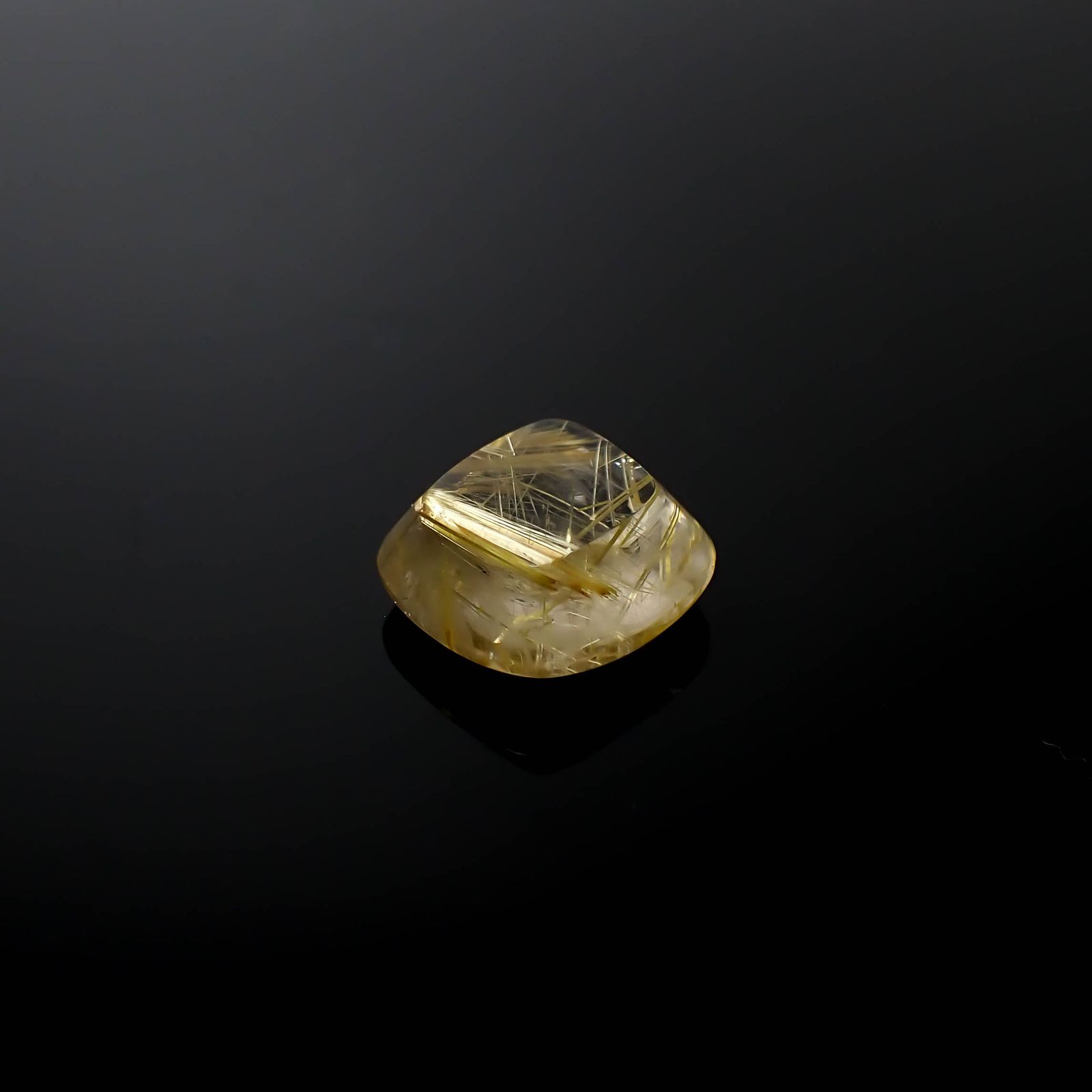 タイチンルチルクオーツ ブラジル産 8.29ct[240427321]13.1x12.7mm前後