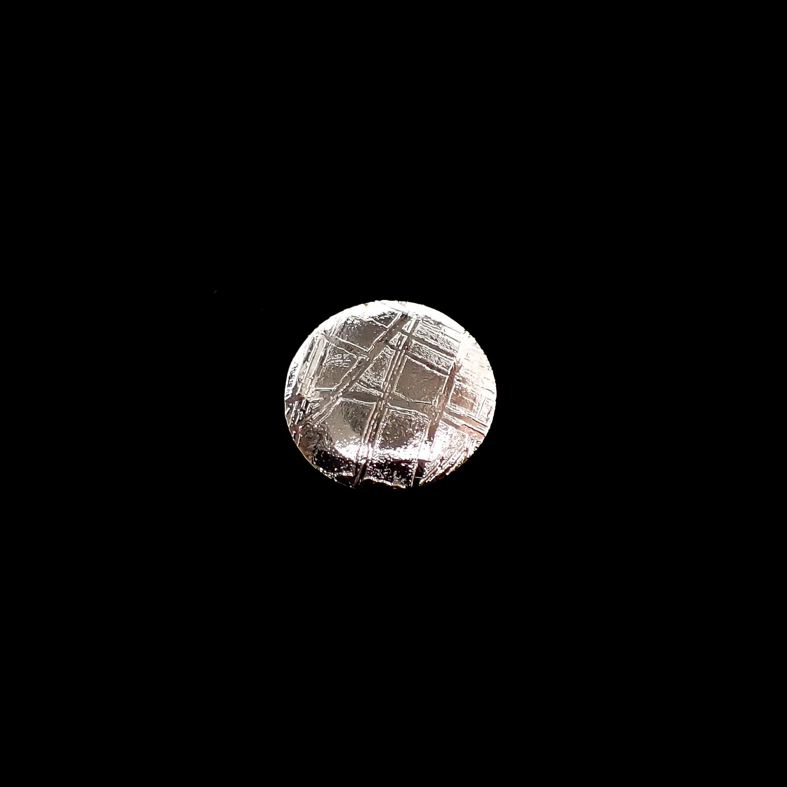 ムオニナルスタ隕石 発見地:スウェーデン 6.53ct[240125735]10.4x10.3mm前後