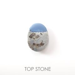 マトリックスブルーオパール アメリカ・オレゴン州産 4.31ct[220917817]13.6x10mm前後