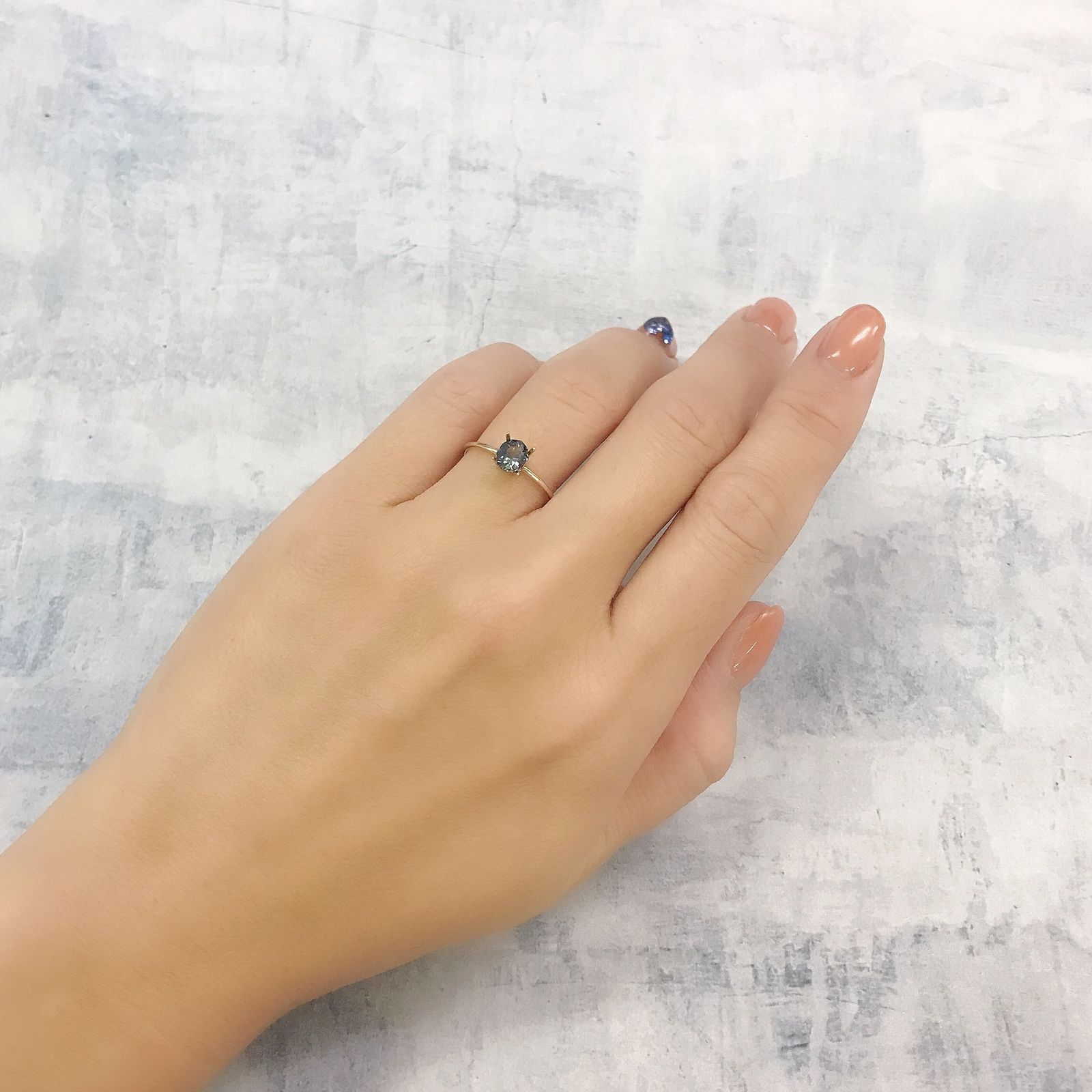 ◇カスタムカット◇バイカラーサファイア オーストラリア産 0.67ct[220817496]6.1x4.7mm前後
