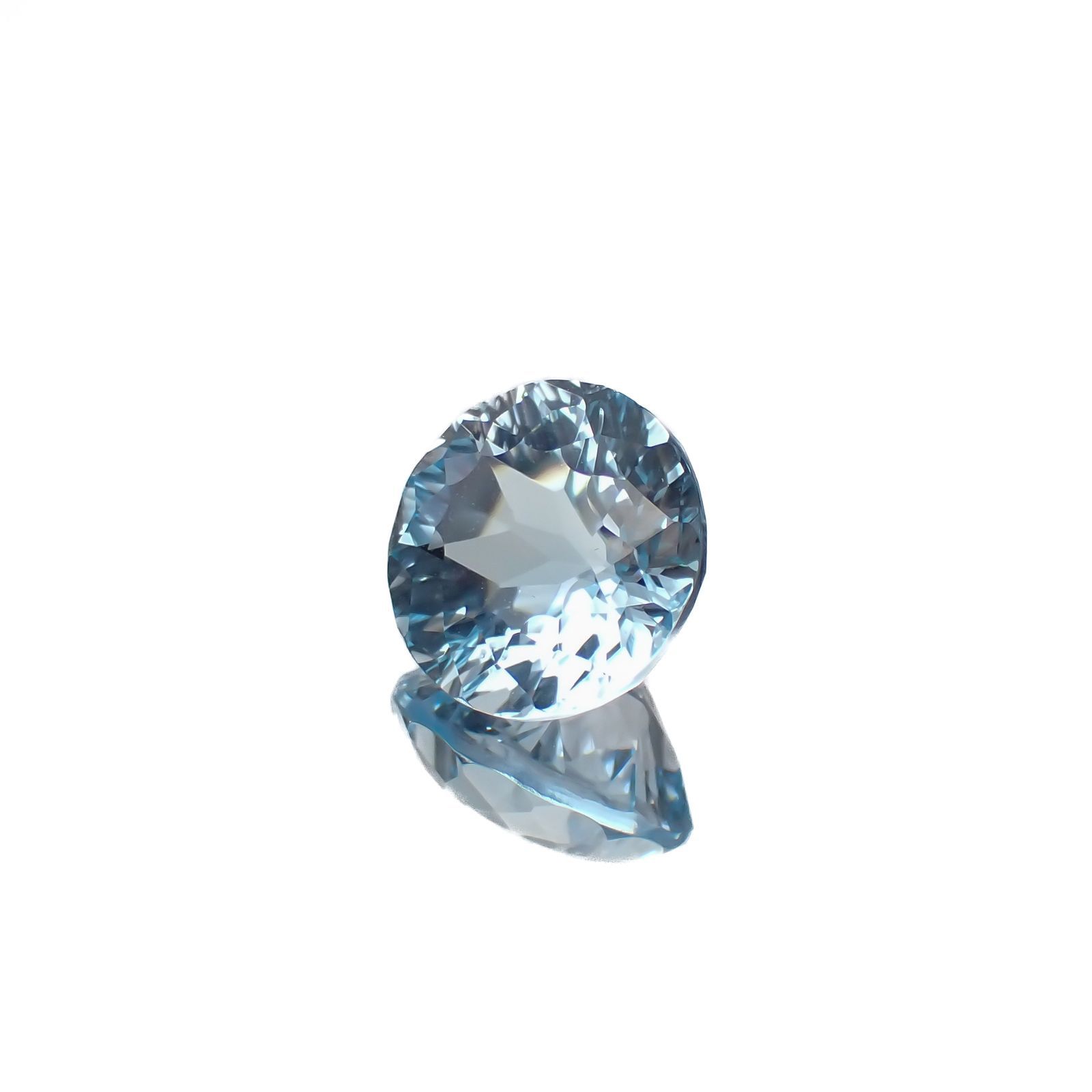◇カスタムカット◇ブルートパーズ ブラジル産 4.65ct[221219321]9.9x9.9mm前後