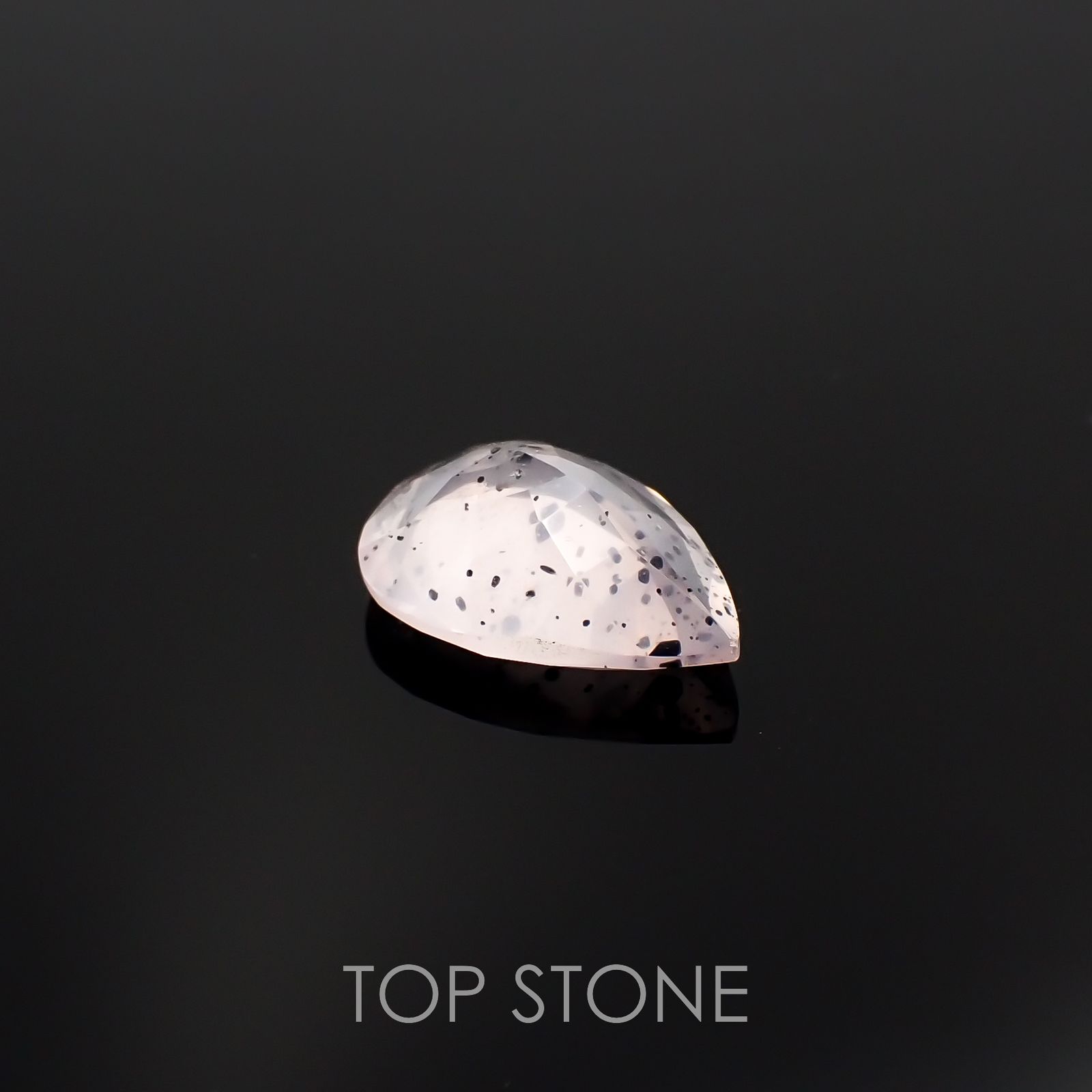 マイカインローズクォーツ ブラジル産 3.88ct[230220426]14.1x10.2mm前後