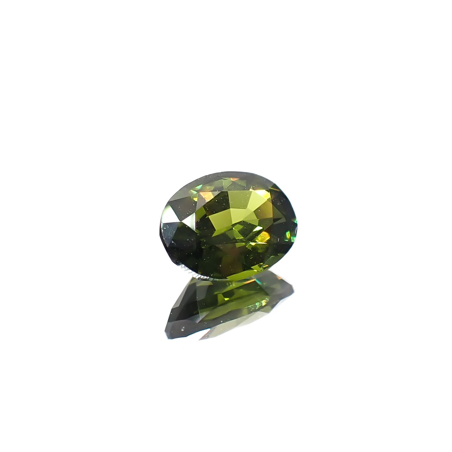 グリーンジルコン スリランカ/カンボジア産 1.08ct[240929088]7x5.4mm前後