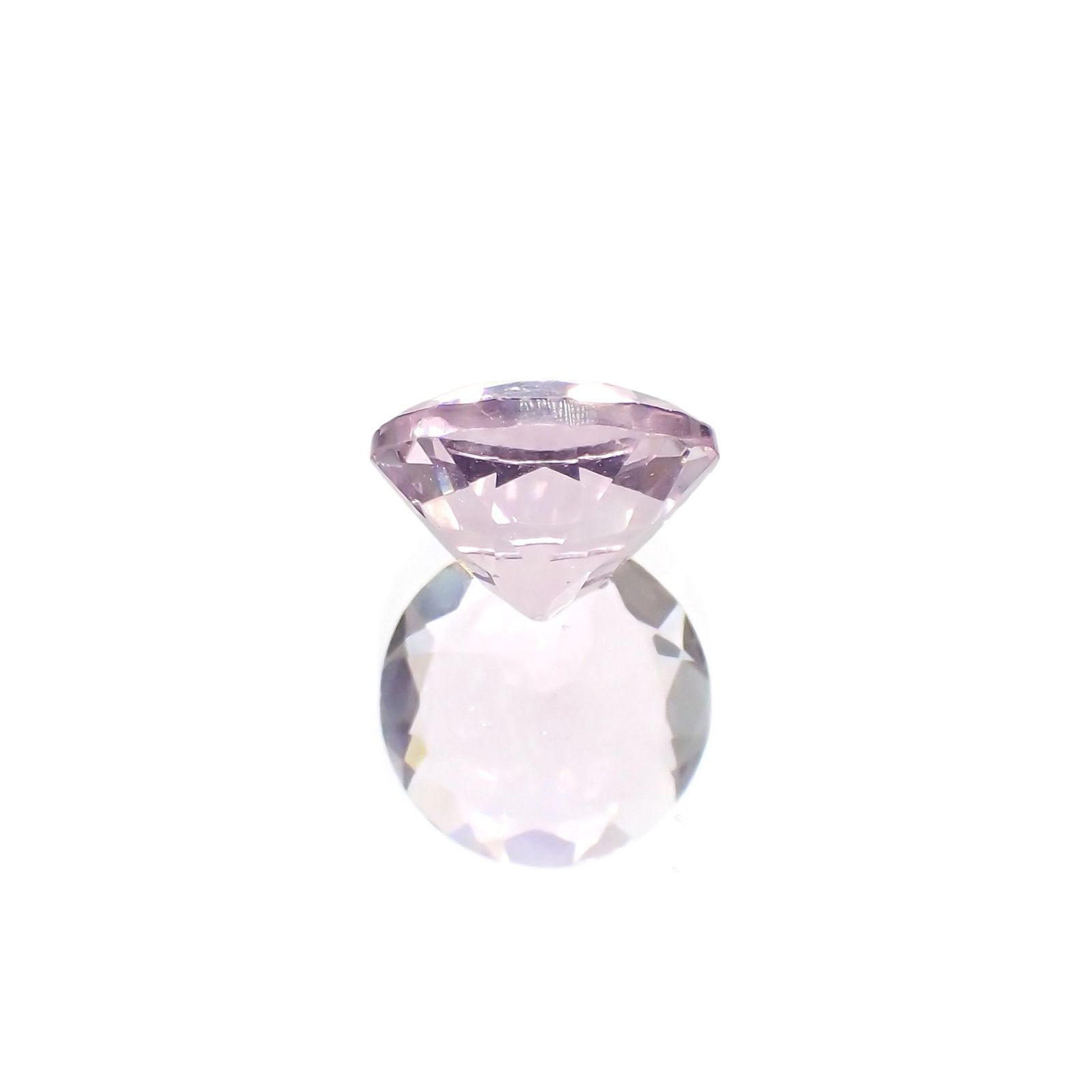 ピンクフローライト(宝石名フルオライト)ブラジル産 識別済 3.82ct / 9.9x9.8mm前後 [220115125]