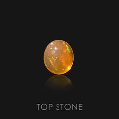 ファイヤーオパール メキシコ産 ルース 0.4ct[20095110]5.3×4.6mm前後