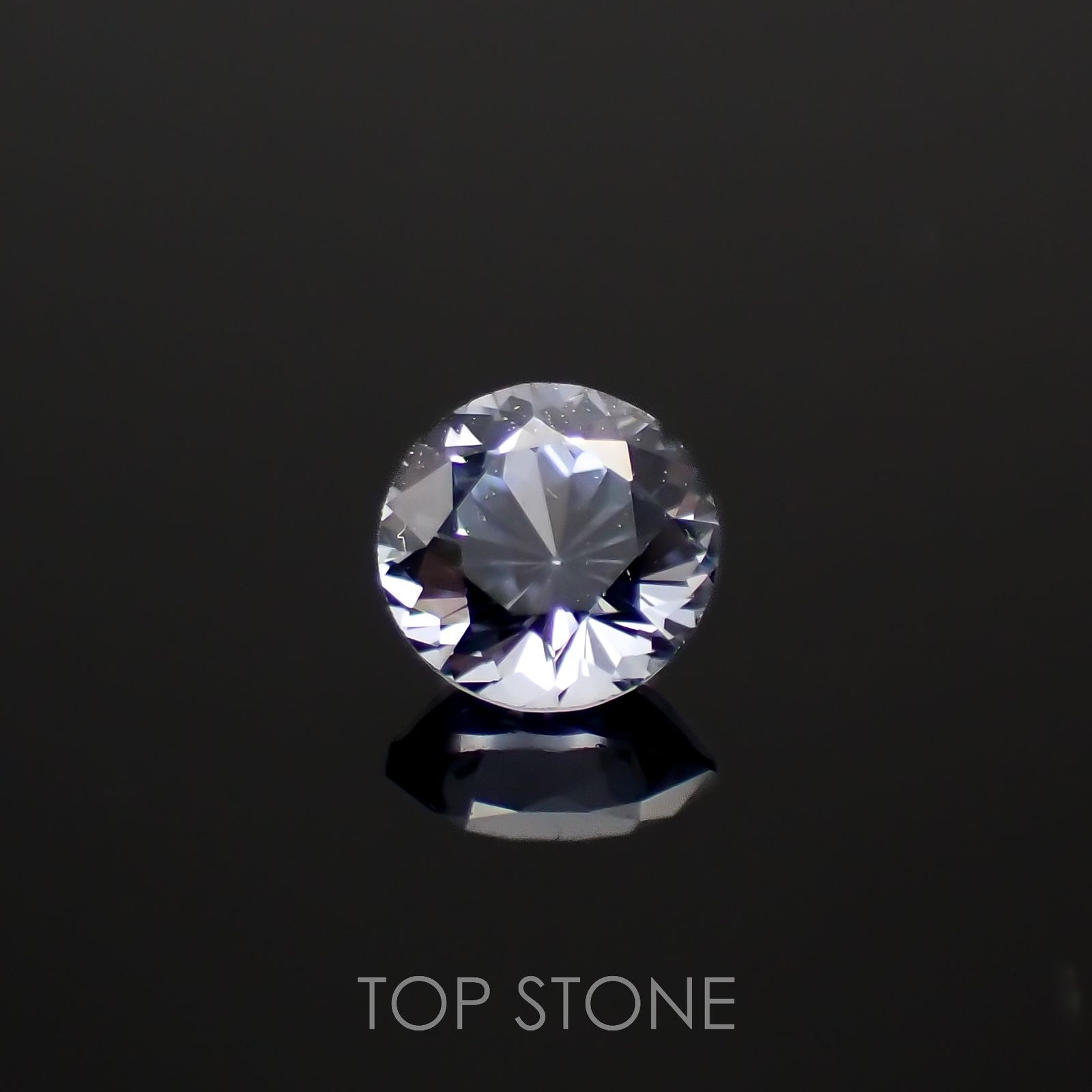 グレイッシュブルースピネル(宝石名スピネル)ビルマ/マダガスカル産 0.26ct 識別済[230119900]3.8x3.8mm前後