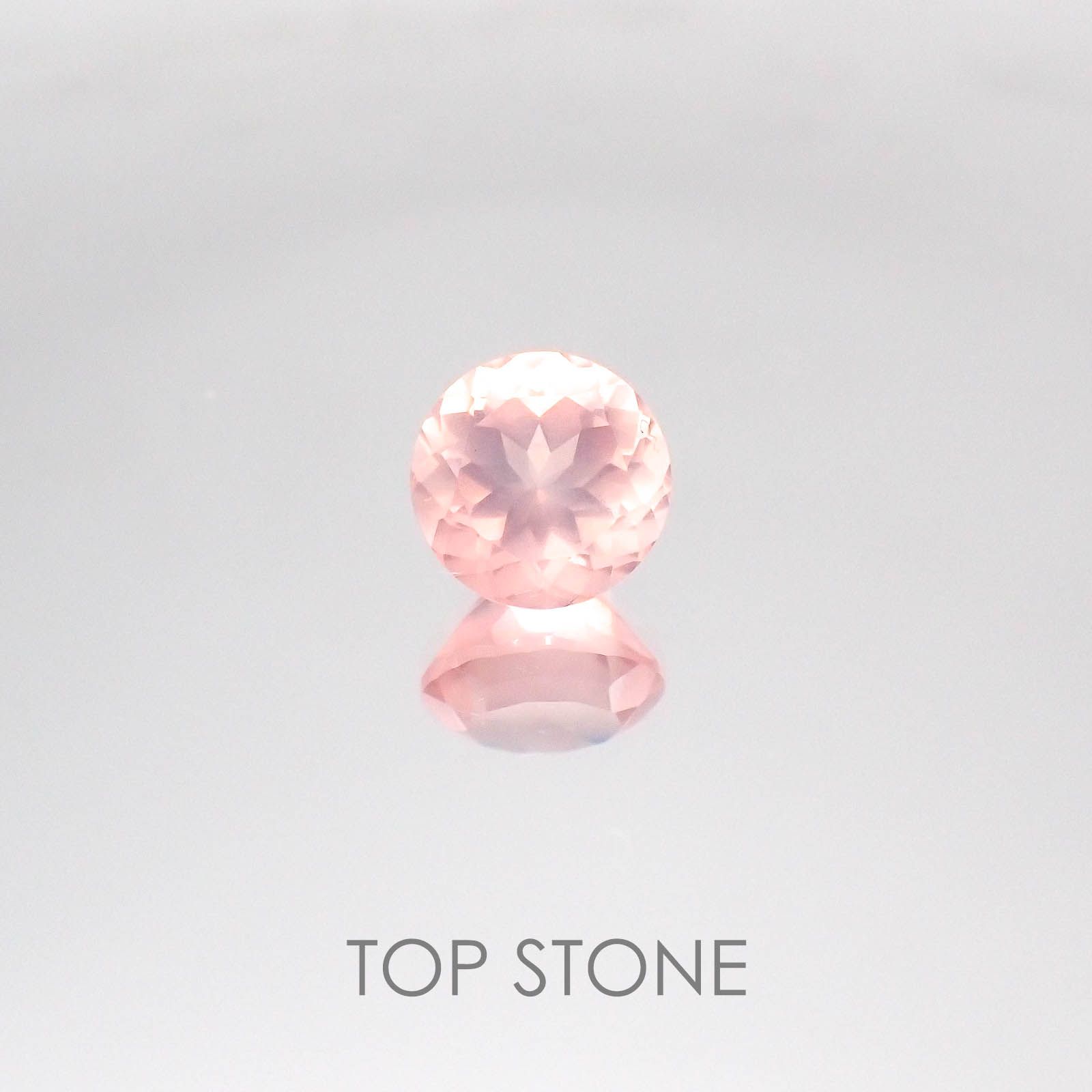 ディープローズクォーツ モザンビーク産 ルース 2.21ct[20084626]8.2×8.2mm前後