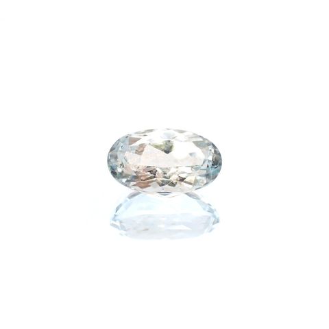 アベンチュリンアクアマリン(宝石名アクアマリン) ナイジェリア産 識別済 2.81ct / 11.5x6.7mm前後 [210712971]