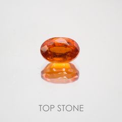 オレンジカイヤナイト タンザニア産 ルース 0.78ct[210310584]6.1×4mm前後