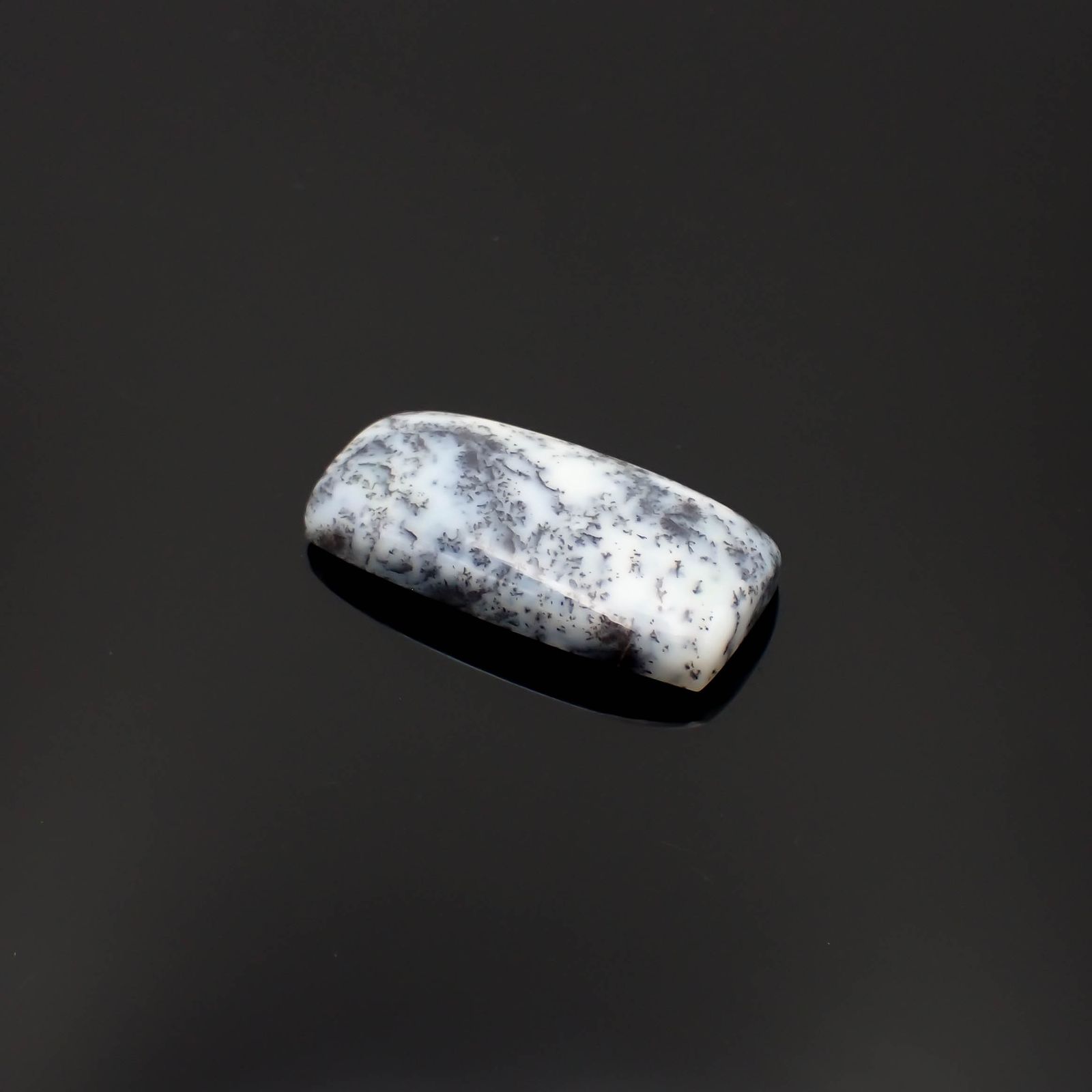 デンドリチックオパール ブラジル産 33.58ct[230722773]34.9x17.1mm前後