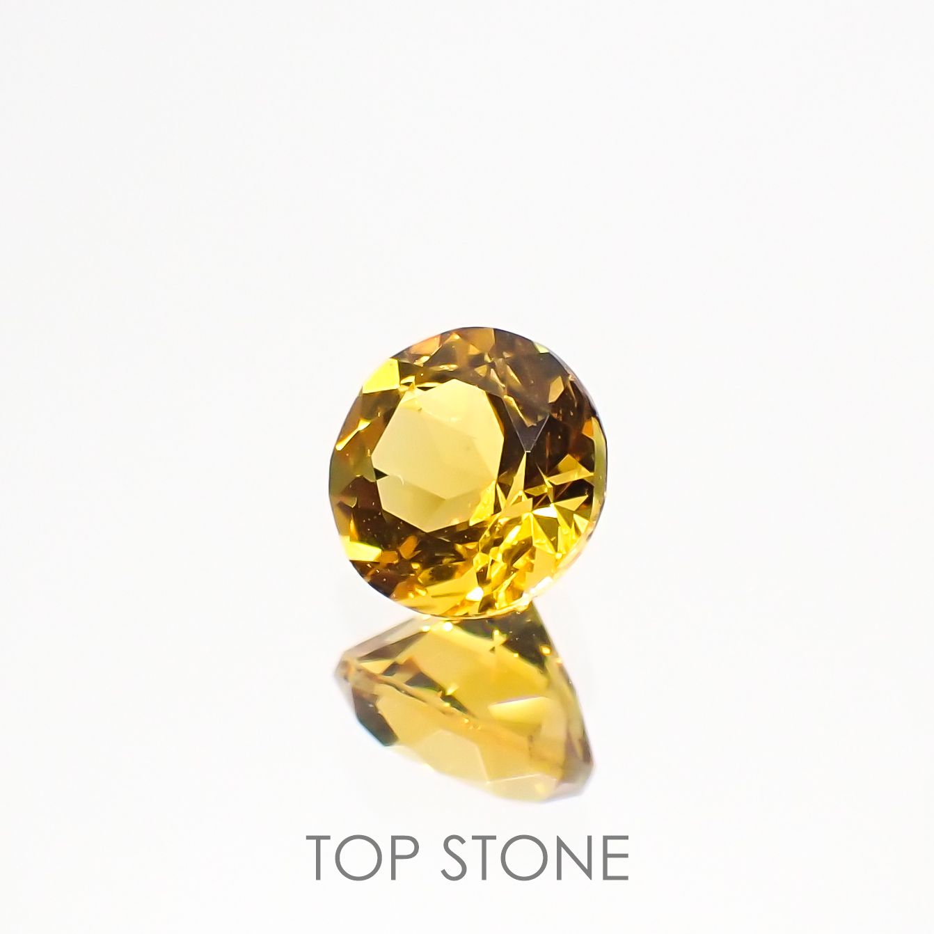 ゴールデンベリル(宝石名ゴールデン・ベリル)ブラジル産 0.46ct 識別済[220115420]4.9x4.9mm前後