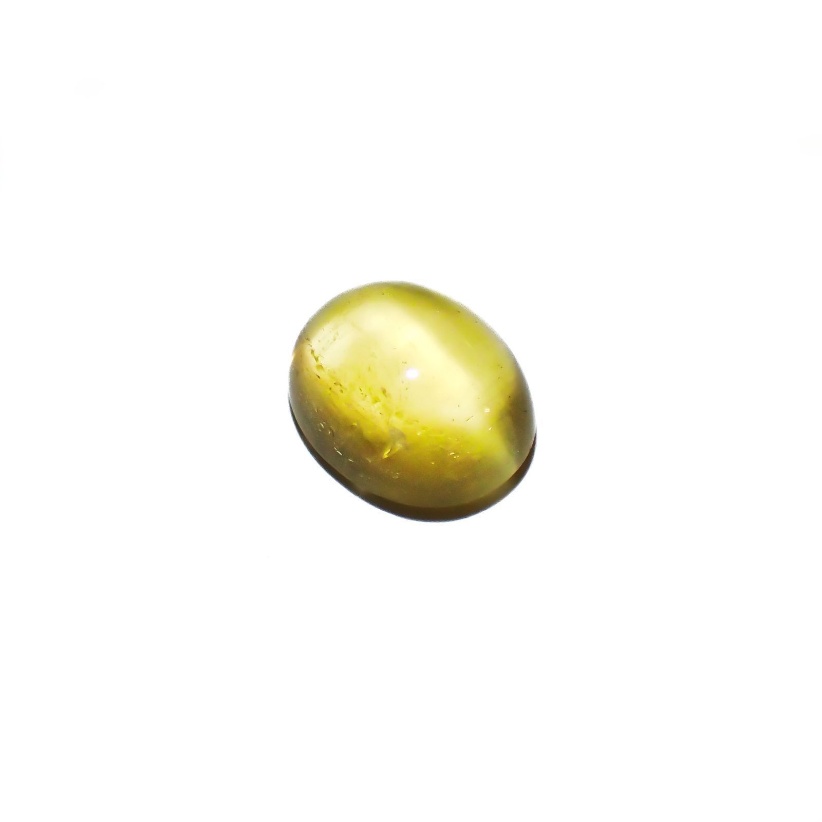 イエローベリルキャッツアイ(宝石名イエロー・ベリル キャッツアイ)ブラジル産 2.99ct 識別済[220917871]10x8.2mm前後