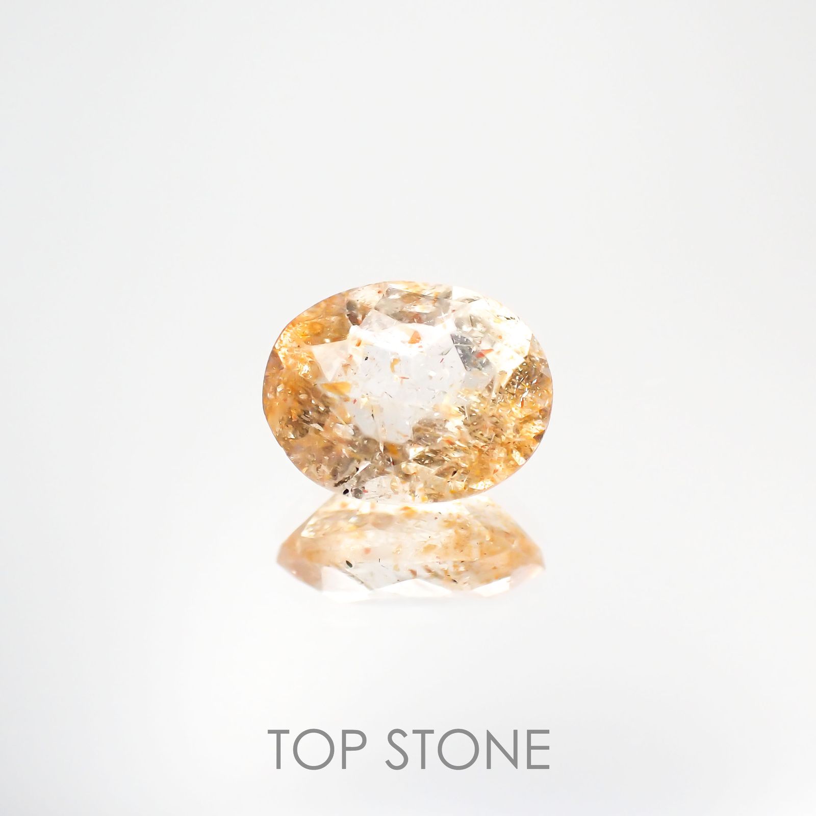イリュージョンサンストーン インド産 1.65ct[221219258]8.7x6.9mm前後