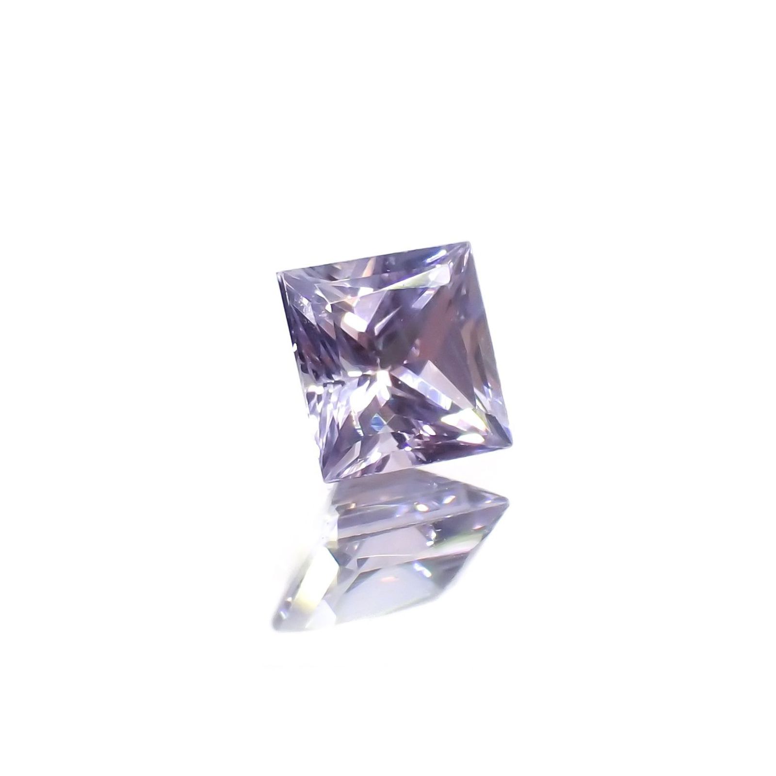 ◇プリンセスカット◇ラベンダーサファイア(宝石名サファイア)東アフリカ産 0.23ct 識別済[250817370]3.3x3.2mm前後
