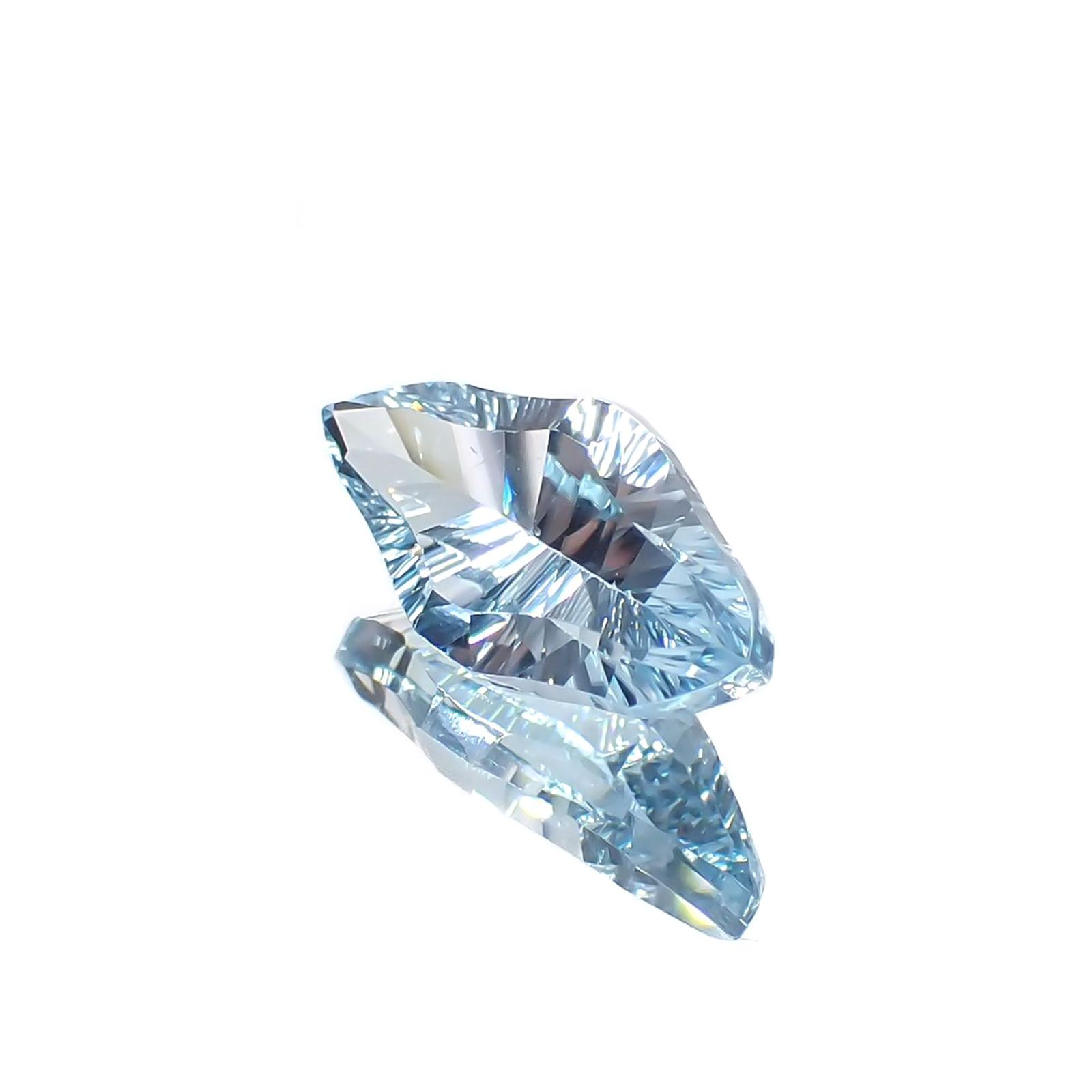 ◇カスタムカット◇ブルートパーズ ブラジル産 3.12ct [251219369]14.2x6.9mm前後