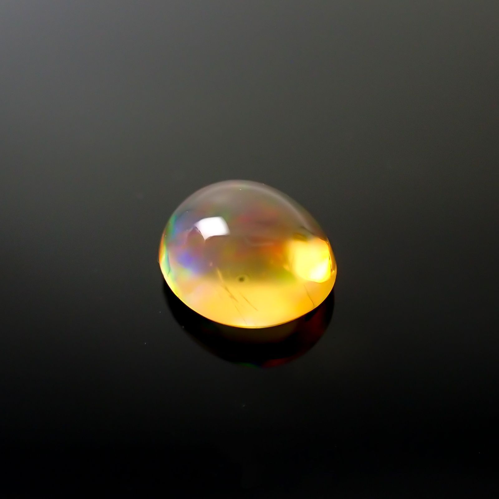 メキシコオパール(宝石名オパール)メキシコ産 0.44ct 識別済[231023920]5.7x4.9mm前後