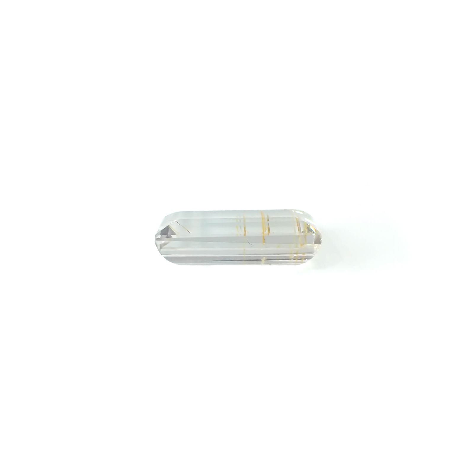 ニードルインブルートパーズ（チューブインブルートパーズ） ブラジル・ミナスジェライス州産 11.49ct[240125504]17.1x9.8mm前後