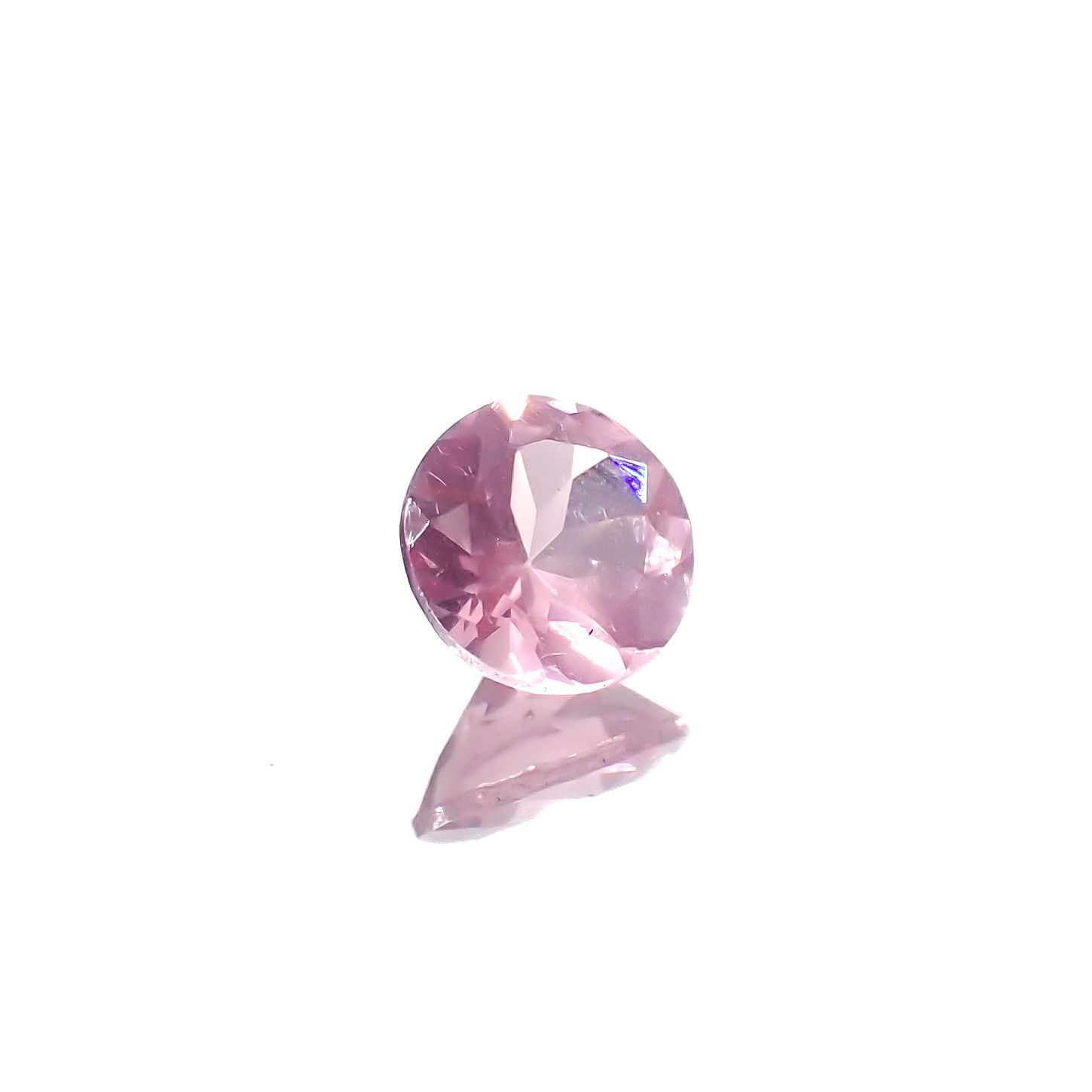 シルキーピンクスピネル タンザニア産 0.41ct[231224957]4.8x4.8mm前後