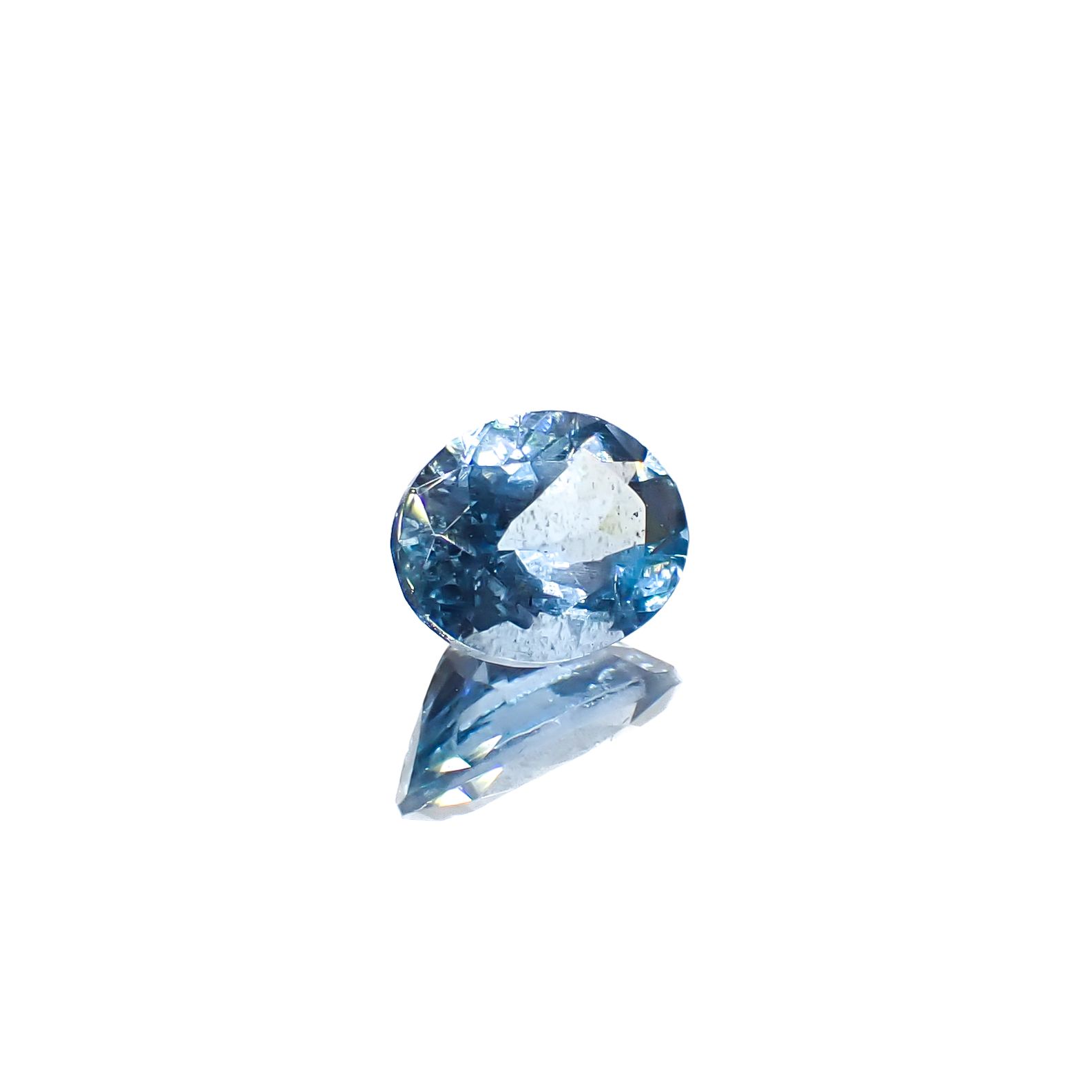 アクアマリン サンタマリアカラー マダガスカル産 1.15ct[240326976]8x6.1mm前後