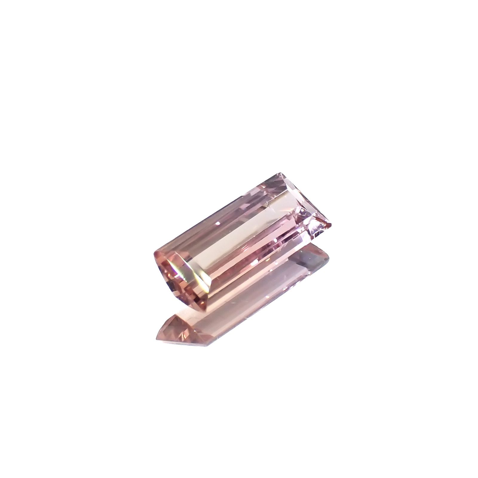 バイカラートパーズ ブラジル産 1.12ct / 10.1x4.2mm前後 [231023708]