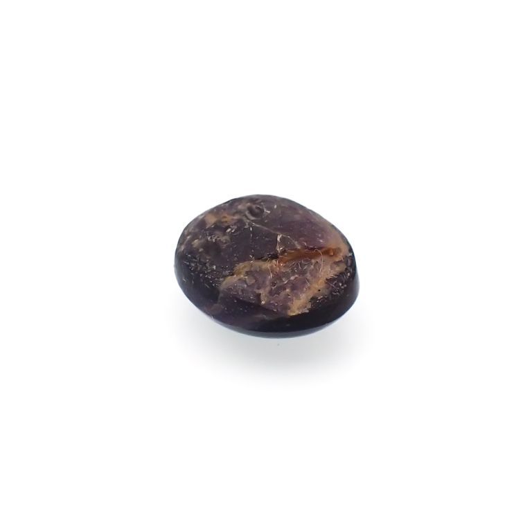 ブラッドショットアイオライトキャッツアイ(宝石名コーディエライト・キャッツアイ)インド産 5.012ct ソ付(彩珠)[221119074]12.1x9.8mm前後