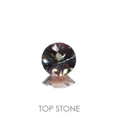 ◇カスタムカット◇バイカラーオレゴンサンストーン(宝石名ラブラドライト)アメリカ・オレゴン州産 2.09ct 識別済[220616267]9x8.8mm前後