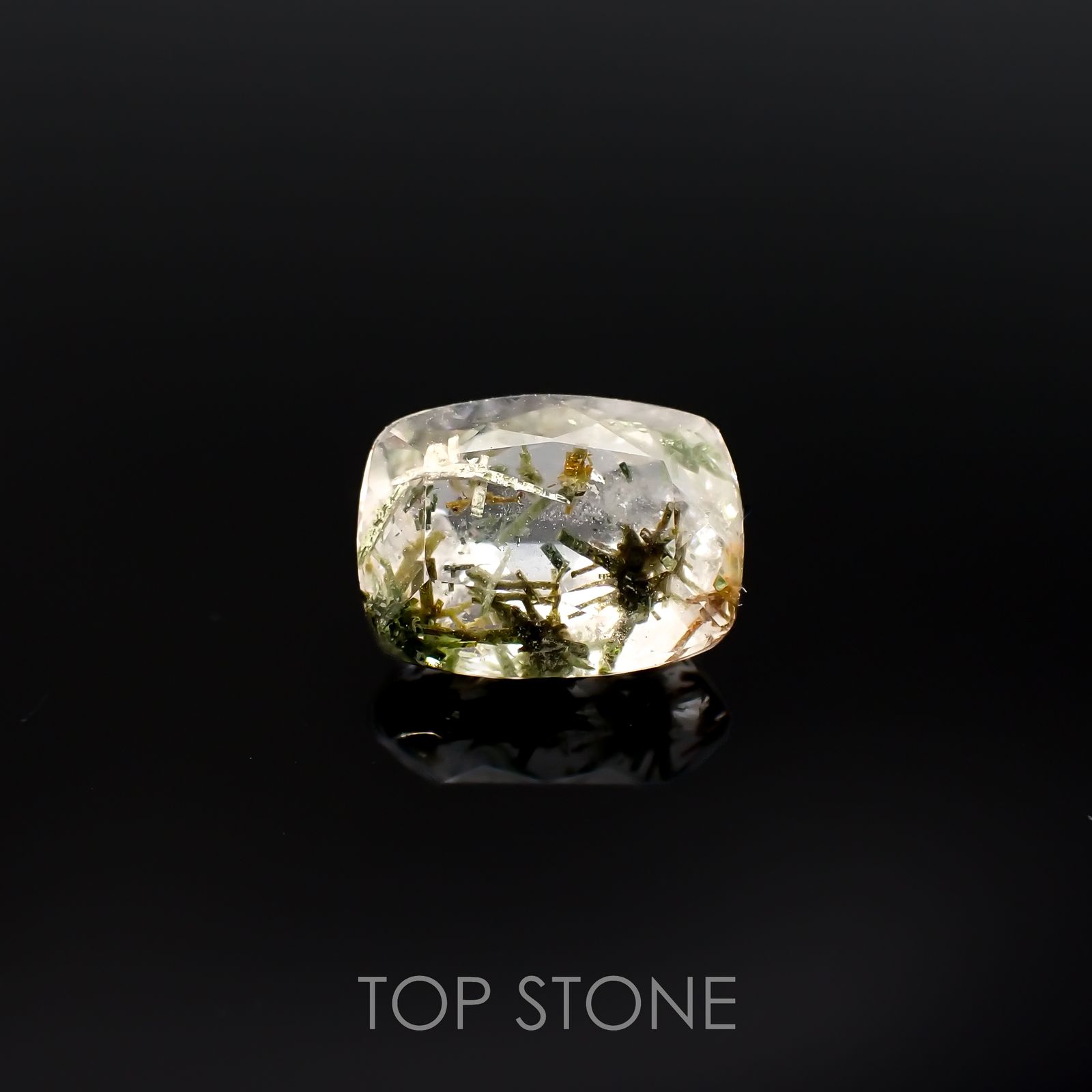 ヘデンベルジャイトインクォーツ インドネシア産 2.53ct[220917826]9.5x7.1mm前後