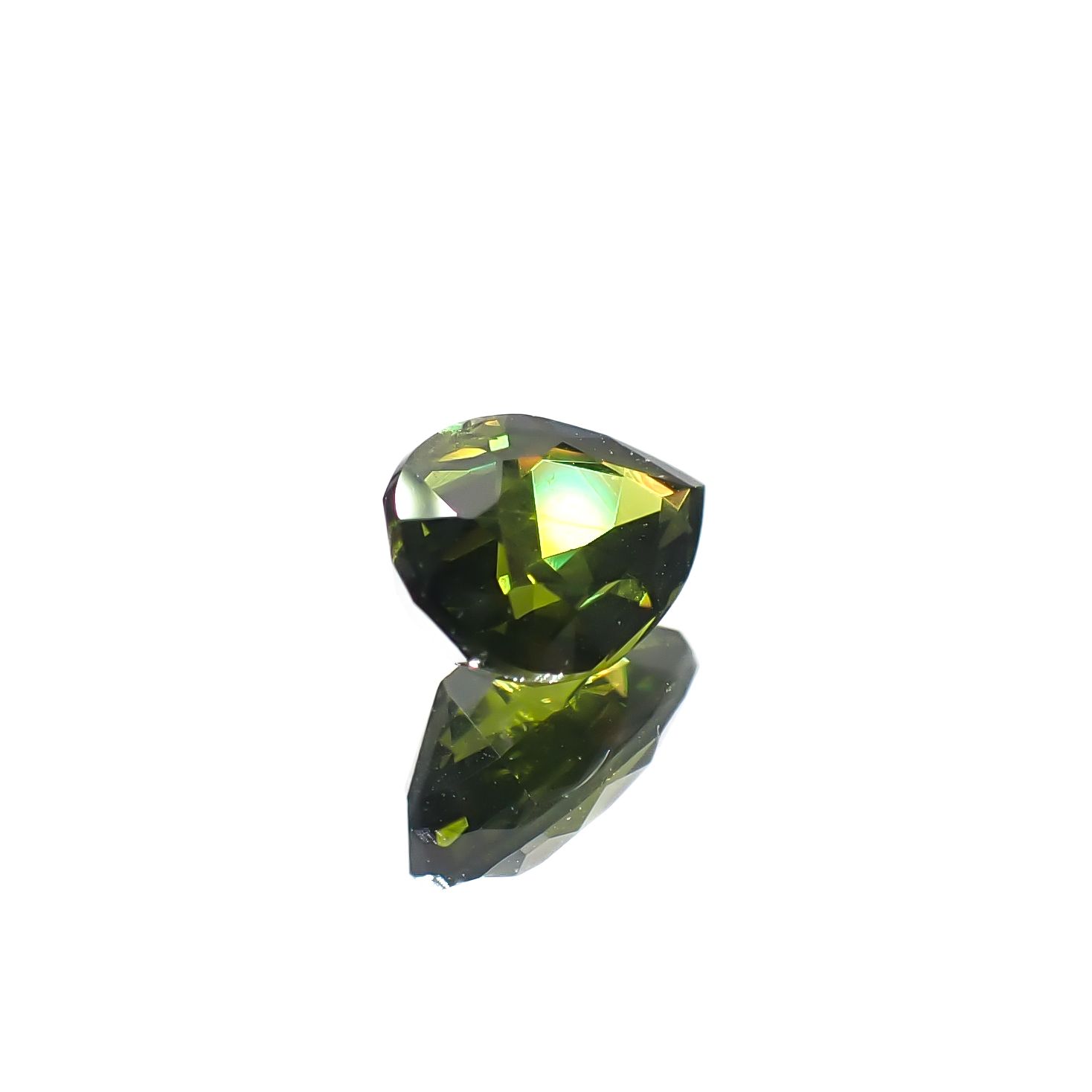 グリーンジルコン スリランカ/カンボジア産 0.97ct[240929090]7.2x4.9mm前後