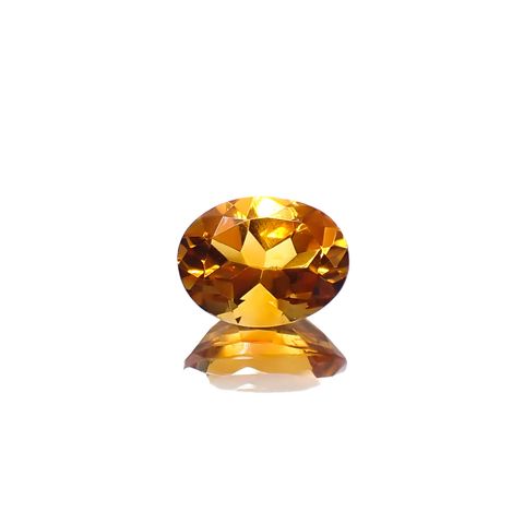 マデイラシトリン ブラジル・ミナスジェライス州産 1.63ct [250630579]9x6.9mm前後