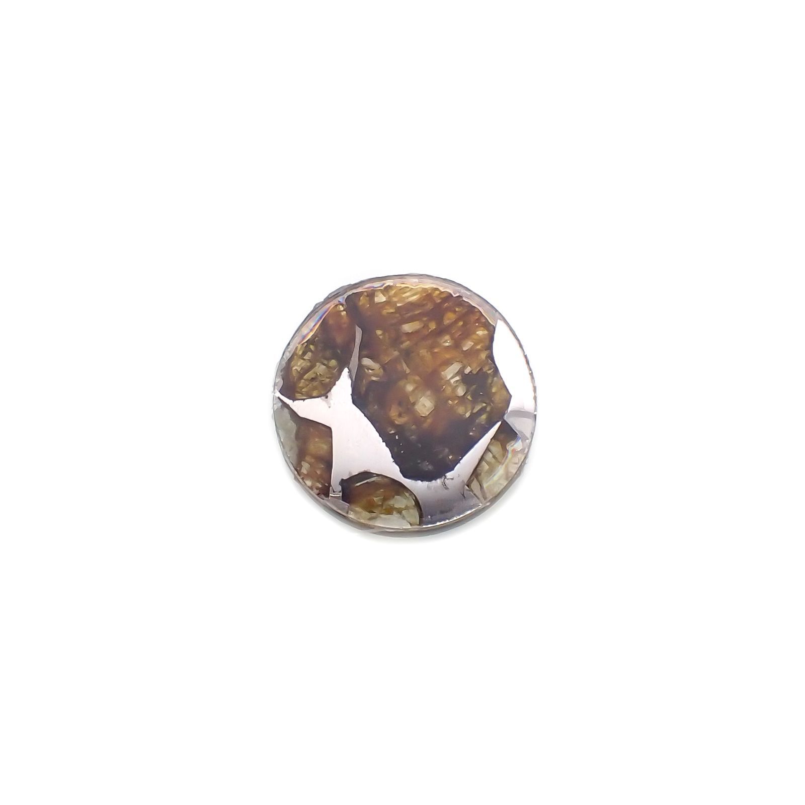 パラサイト隕石Sericho トリプレット 発見地：ケニア 3.62ct[220114152]12x12mm前後