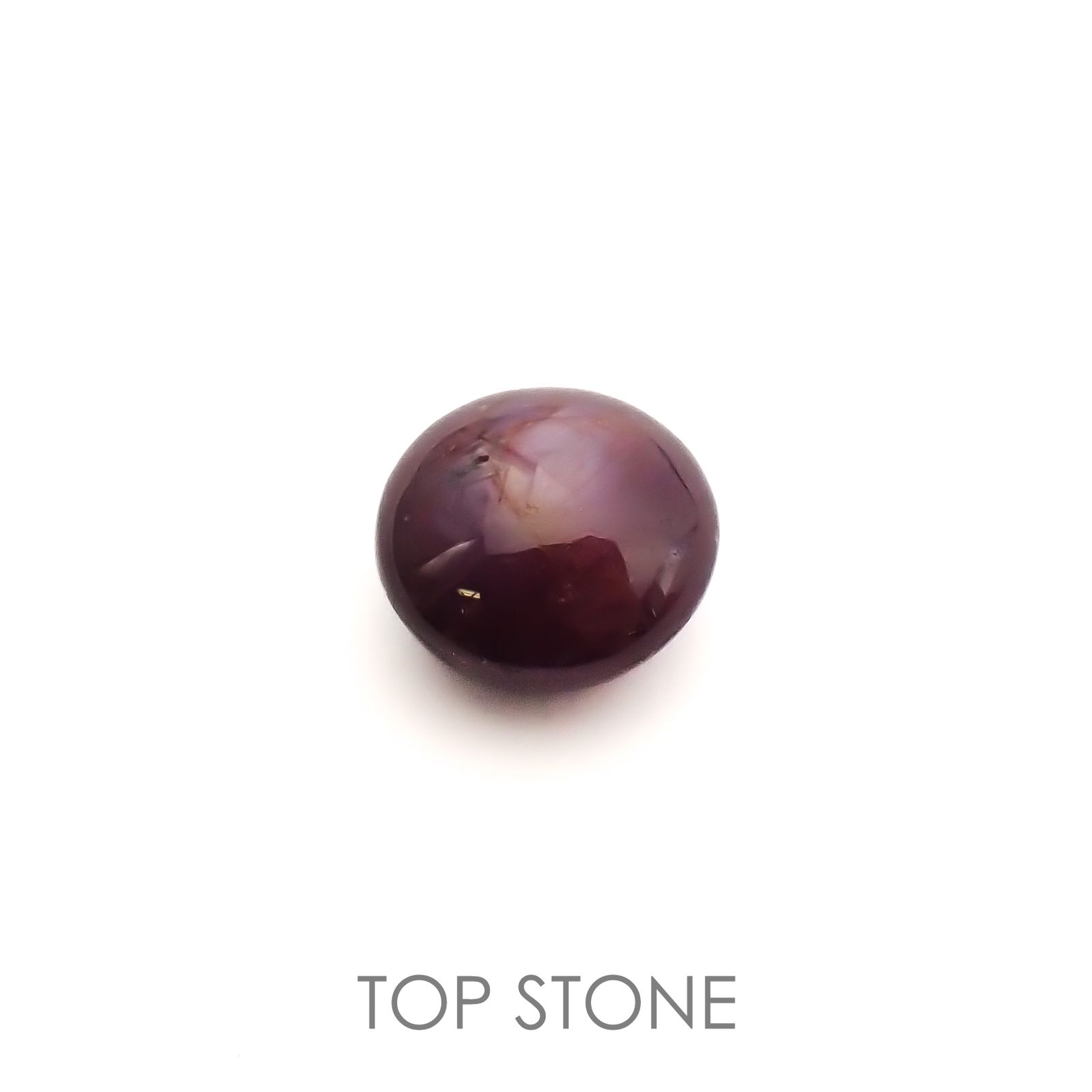 スタールビー(宝石名スター・ルビー)インド産 3.37ct 識別済[220616110]8.1x8mm前後 | TOP STONE(トップストーン)