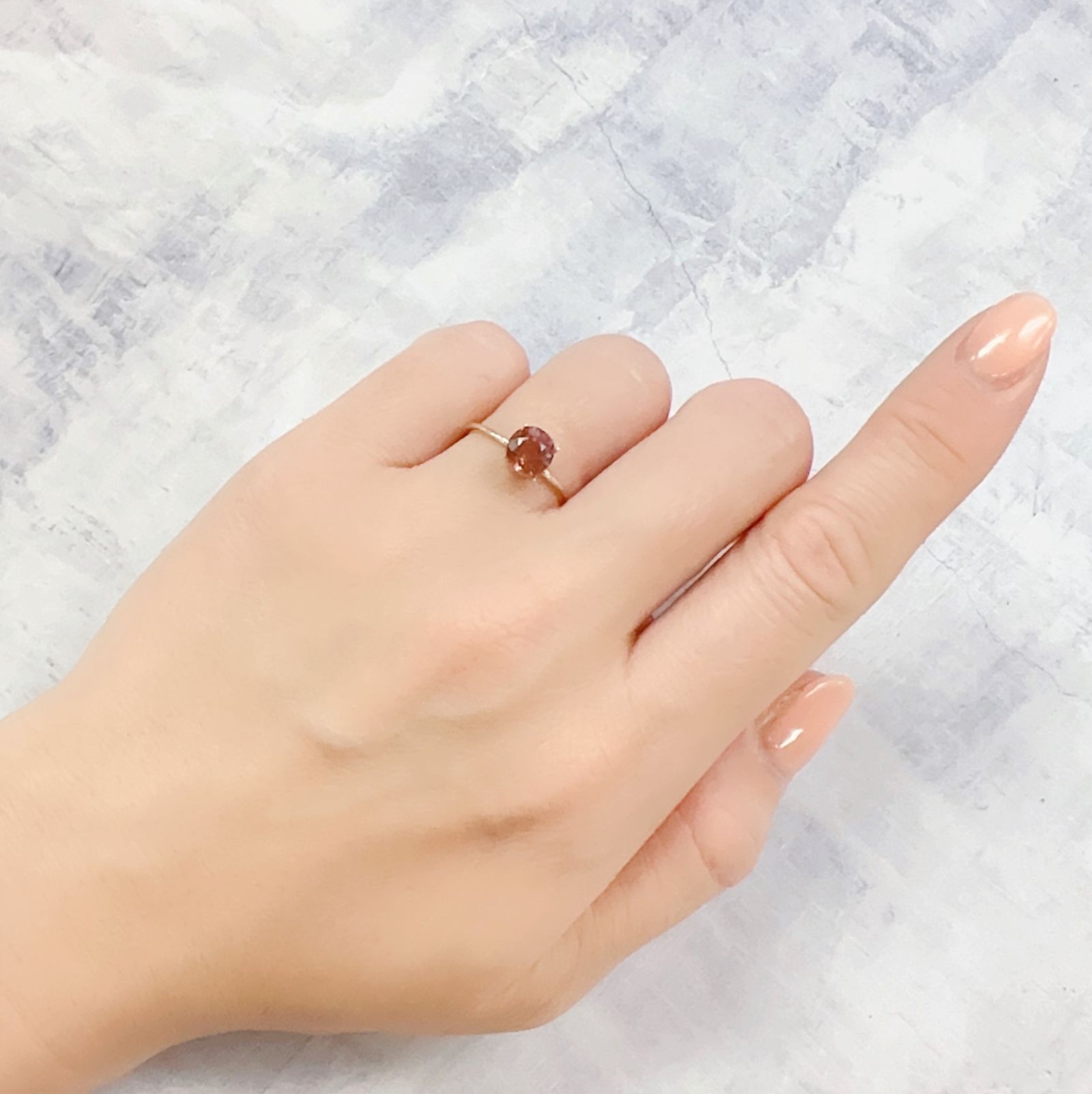 ローズピンクトルマリン(宝石名ピンク・トルマリン)ブラジル/アフリカ産 1.27ct 識別済[230120084]6.4x6mm前後