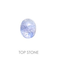 デュモルチェライトインクォーツ ブラジル産 ルース 2ct[210913187]8.4×6.8mm前後