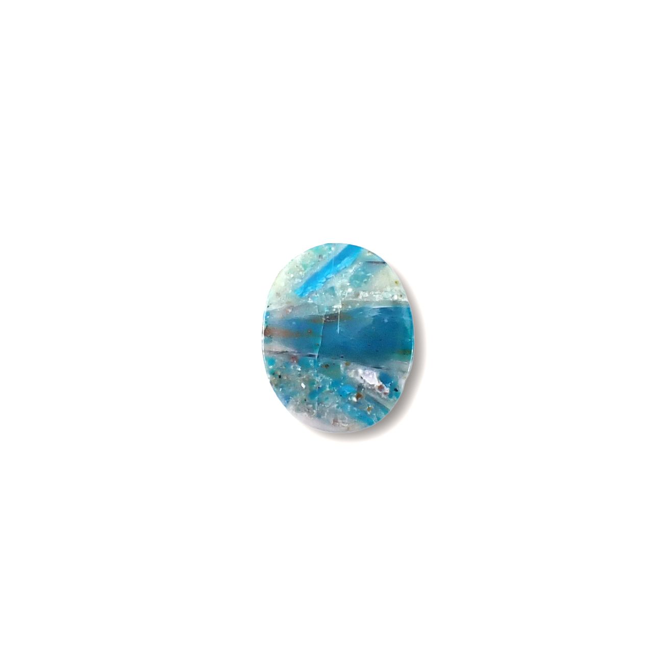 ブルーオパール ペルー産 3.76ct [250730727]13.6x10.9mm前後
