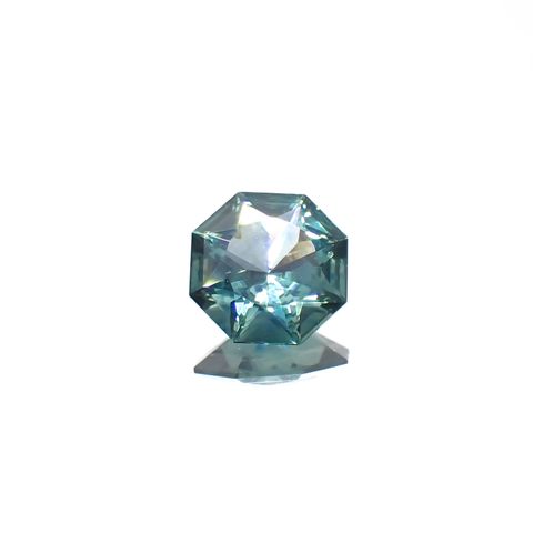 ◇オクタゴンカット◇モンタナサファイア アメリカ・モンタナ州産 0.59ct[240326404]5.5x5.5mm前後
