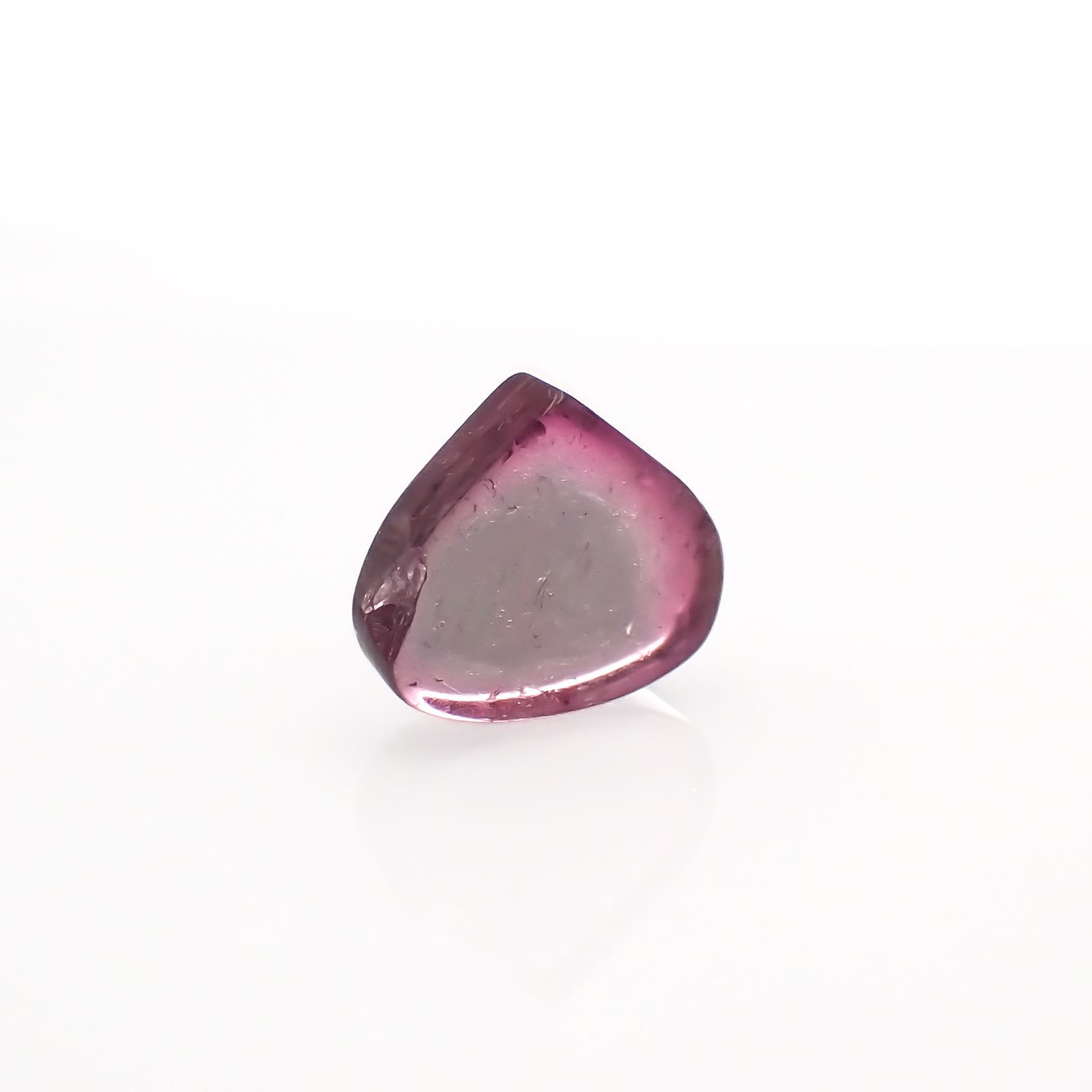 ウォーターメロントルマリン 原石スライス  ブラジル産 3.92ct[221018618]9.9x11.1mm前後