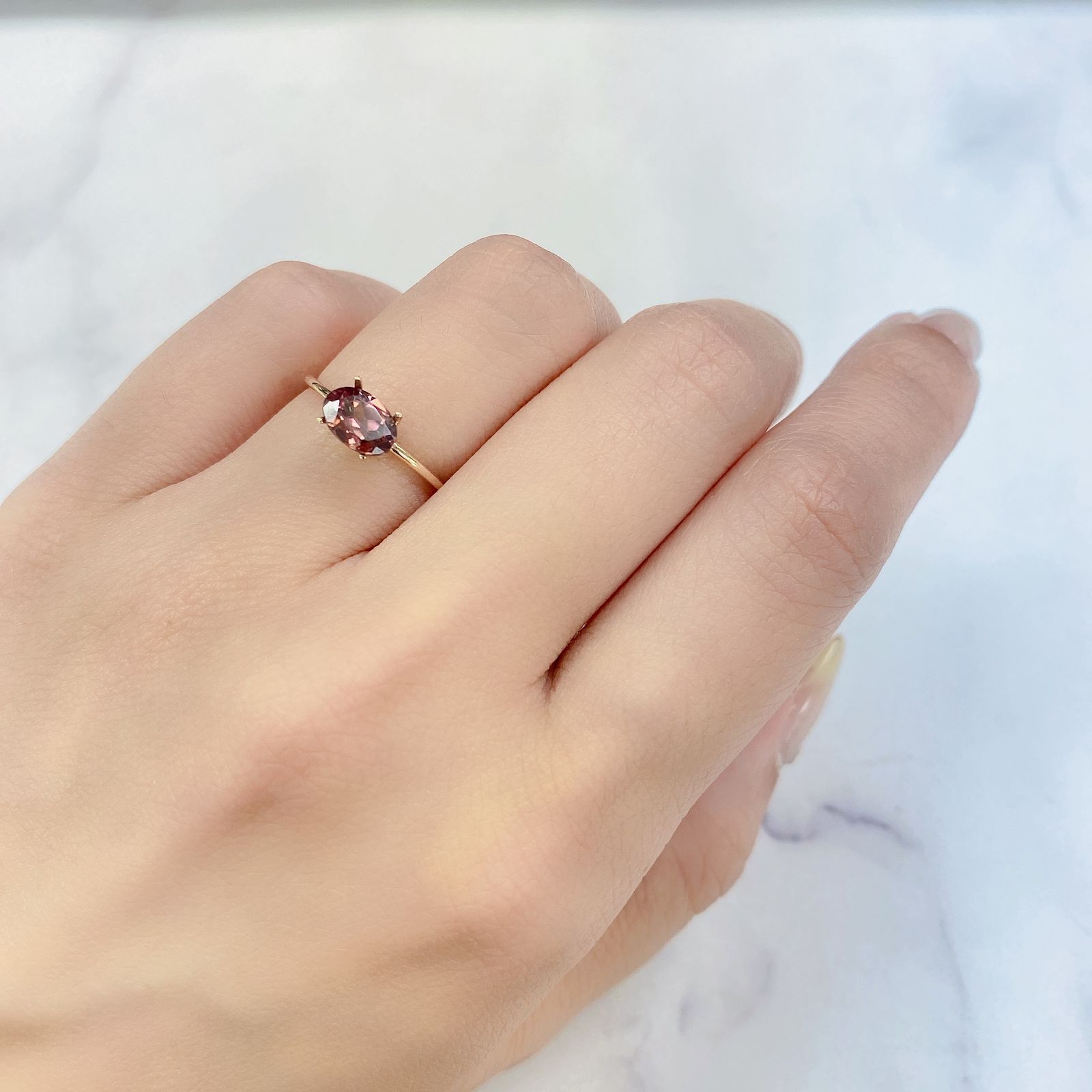 ピンクジルコン スリランカ,カンボジア産 ルース 0.56ct[21029787]5×3.9mm前後